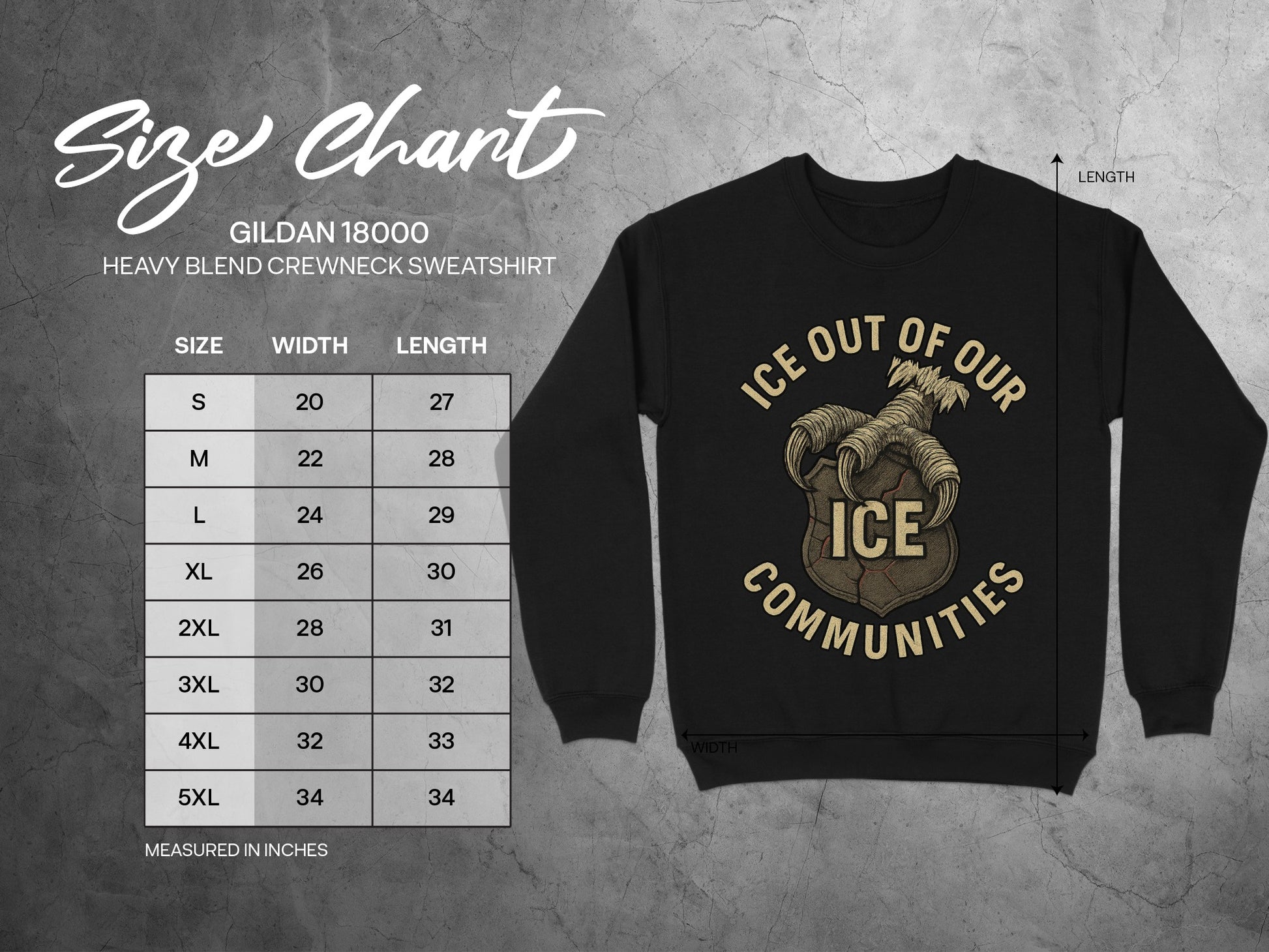 Ice Out of Our Communities Crewneck Sweatshirt product