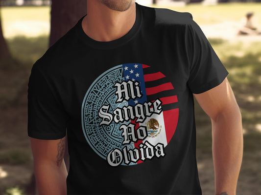 Mi Sangre Po Olvida American Mexican Flag product type
