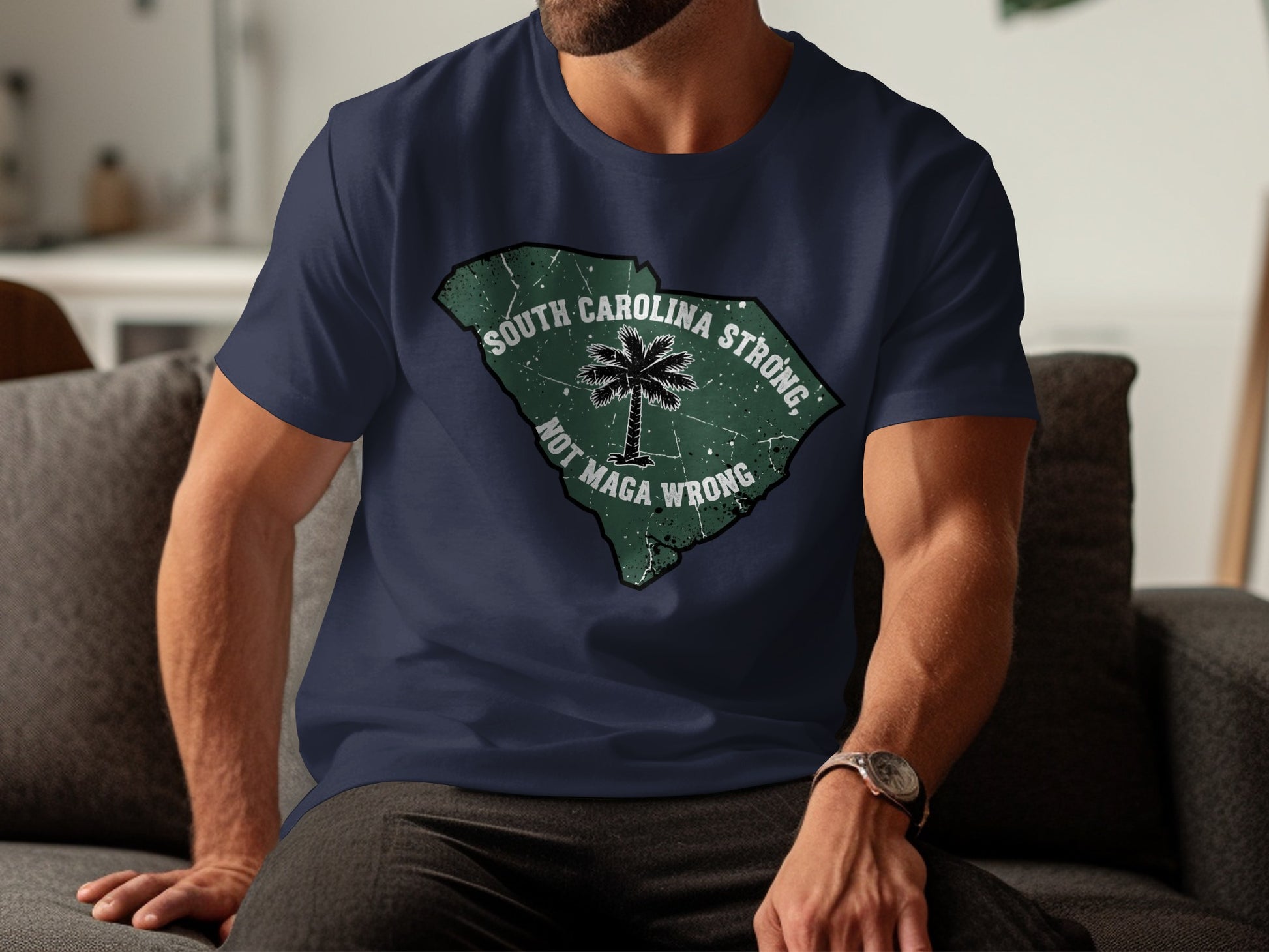 South Carolina Strong Not MAGA Wrong Graphic Tee product