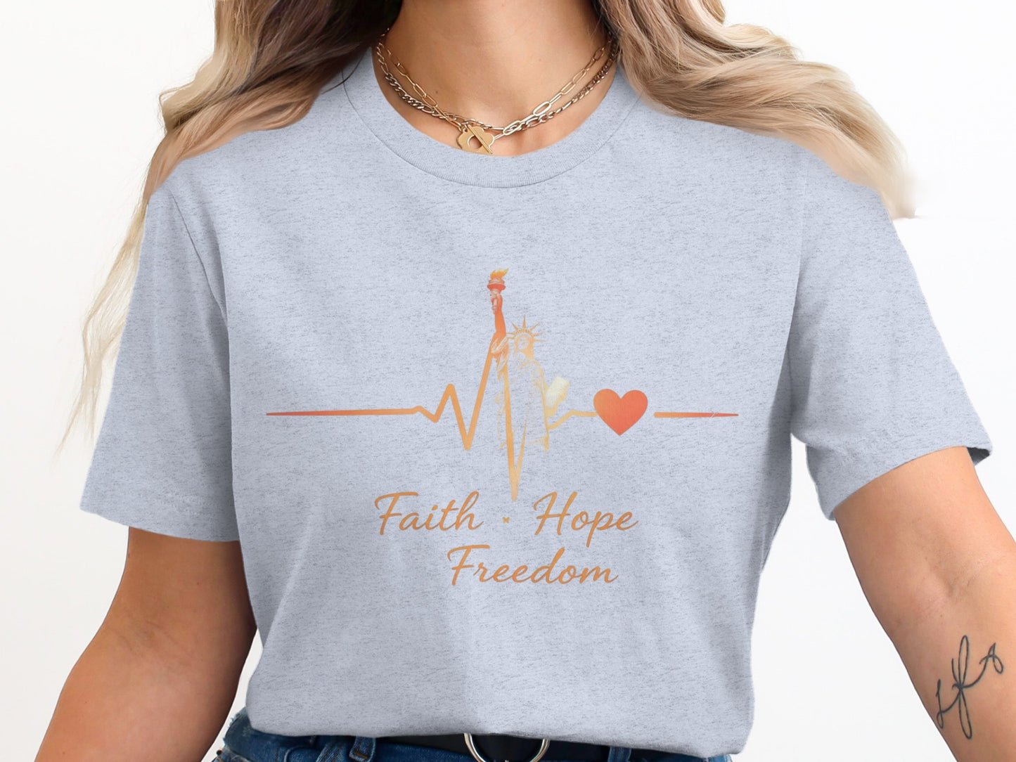 Faith Hope Freedom Graphic T-Shirt product