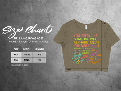 Humorous Religious Graphic Crop Tee product