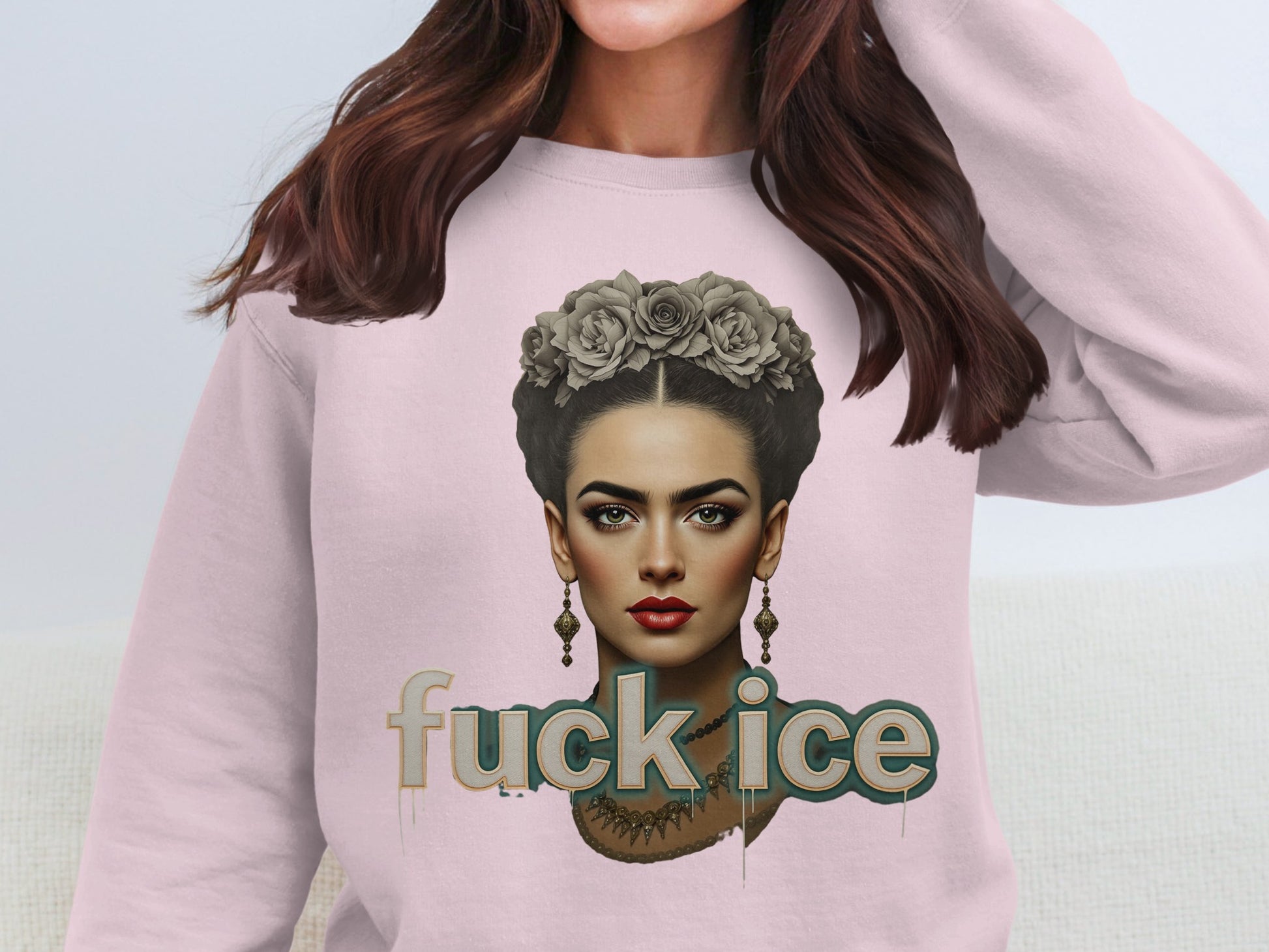 Edgy Sweatshirt with Bold Graphic and Statement Design