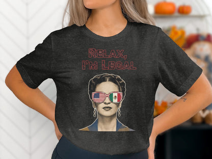 Relax I'm Legal Graphic Patriotic Statement Shirt product