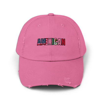 Amexican Embroidered Pink Distressed Baseball Cap product