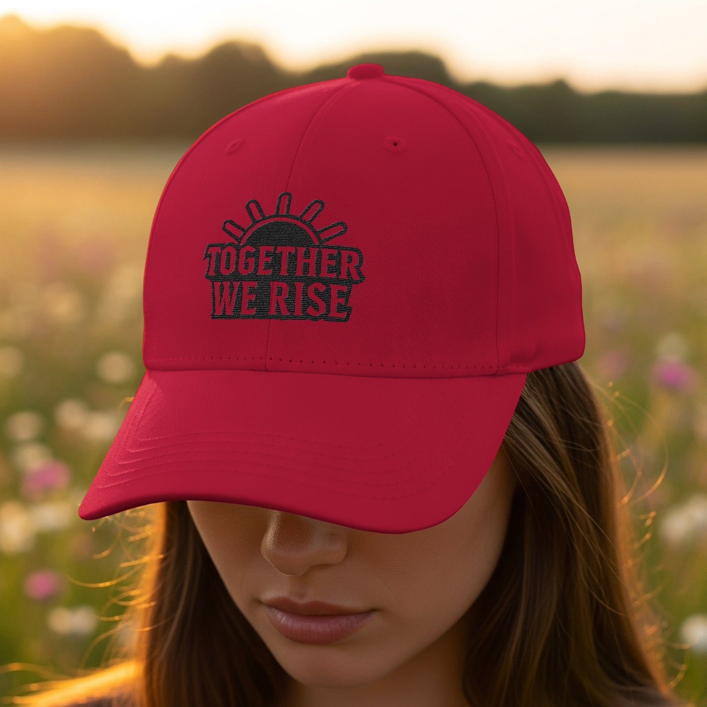 Together We Rise Embroidered Red Cap product