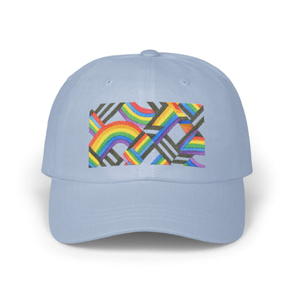 Colorful Abstract Rainbow Design Blue Hat product