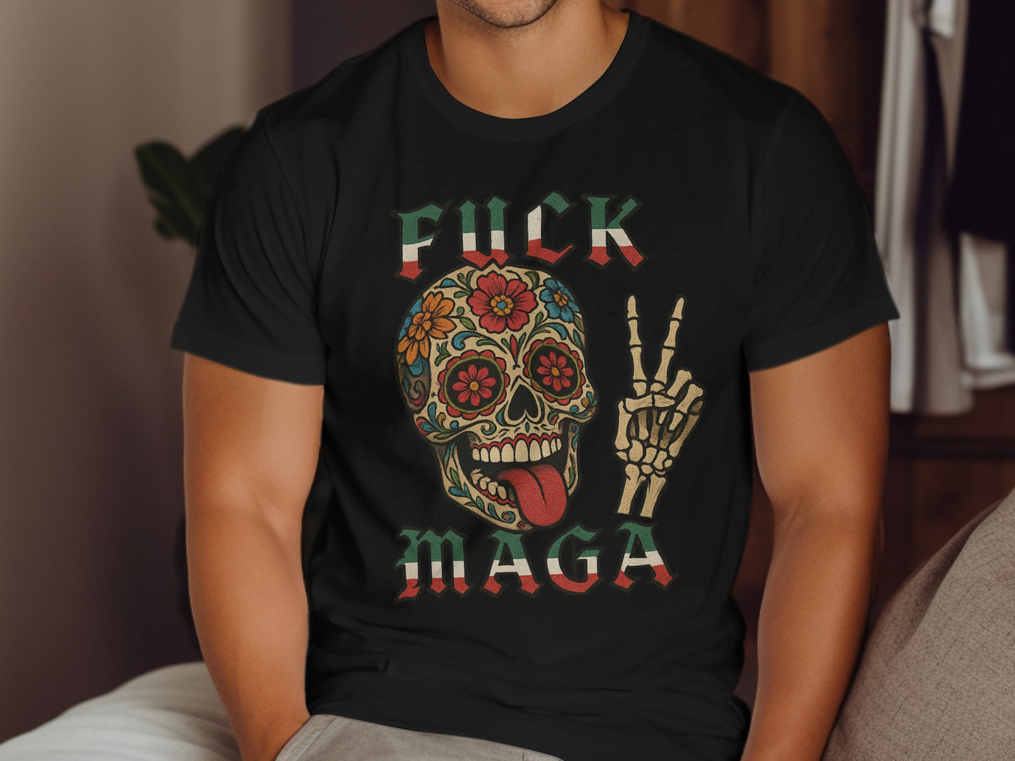 Bold Statement Fuck MAGA Graphic T-shirt Product