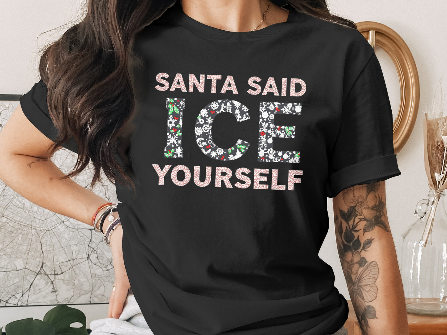 Santa Said Ice Yourself Festive Shirt