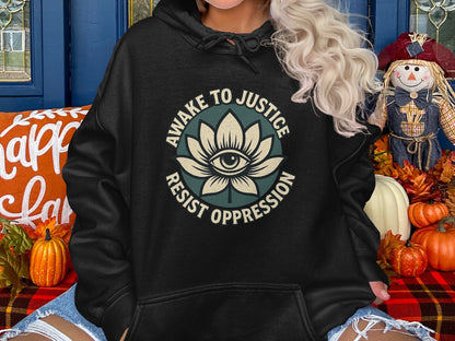 Awake to Justice Resist Oppression Hoodie product