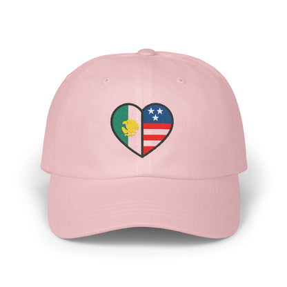 Heart Split Flag Pink Embroidered Baseball Cap product