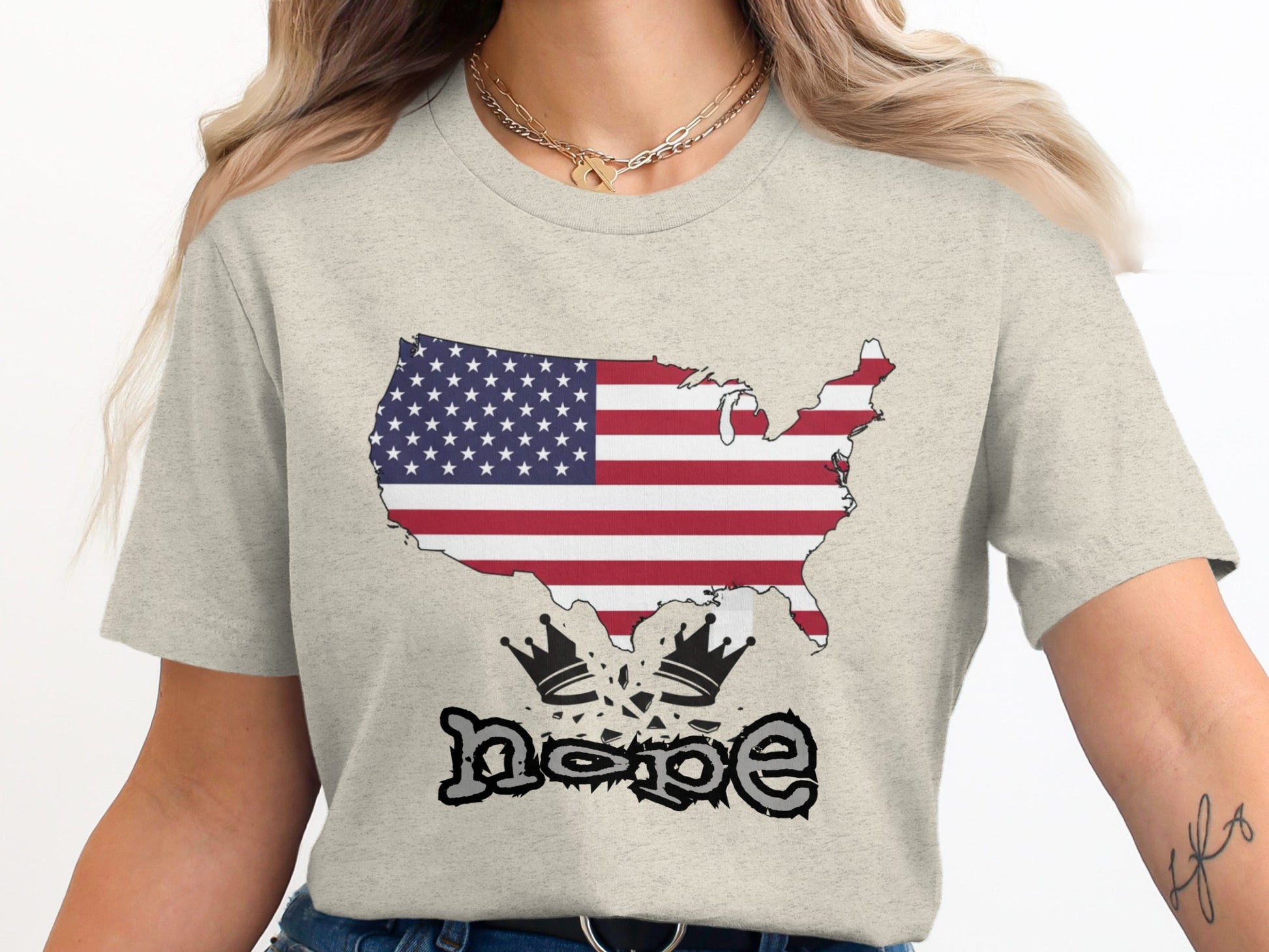 United States Flag Hope Graphic T-shirt product type