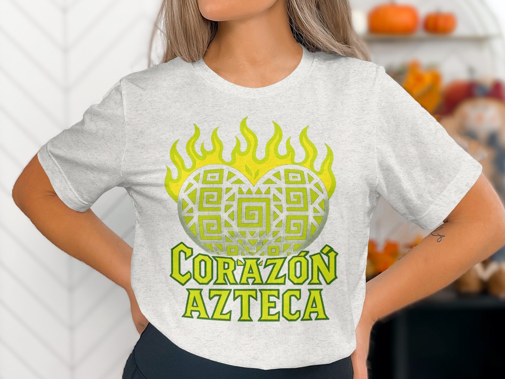 Corazón Azteca Graphic Tee Eye-catching and Vibrant product