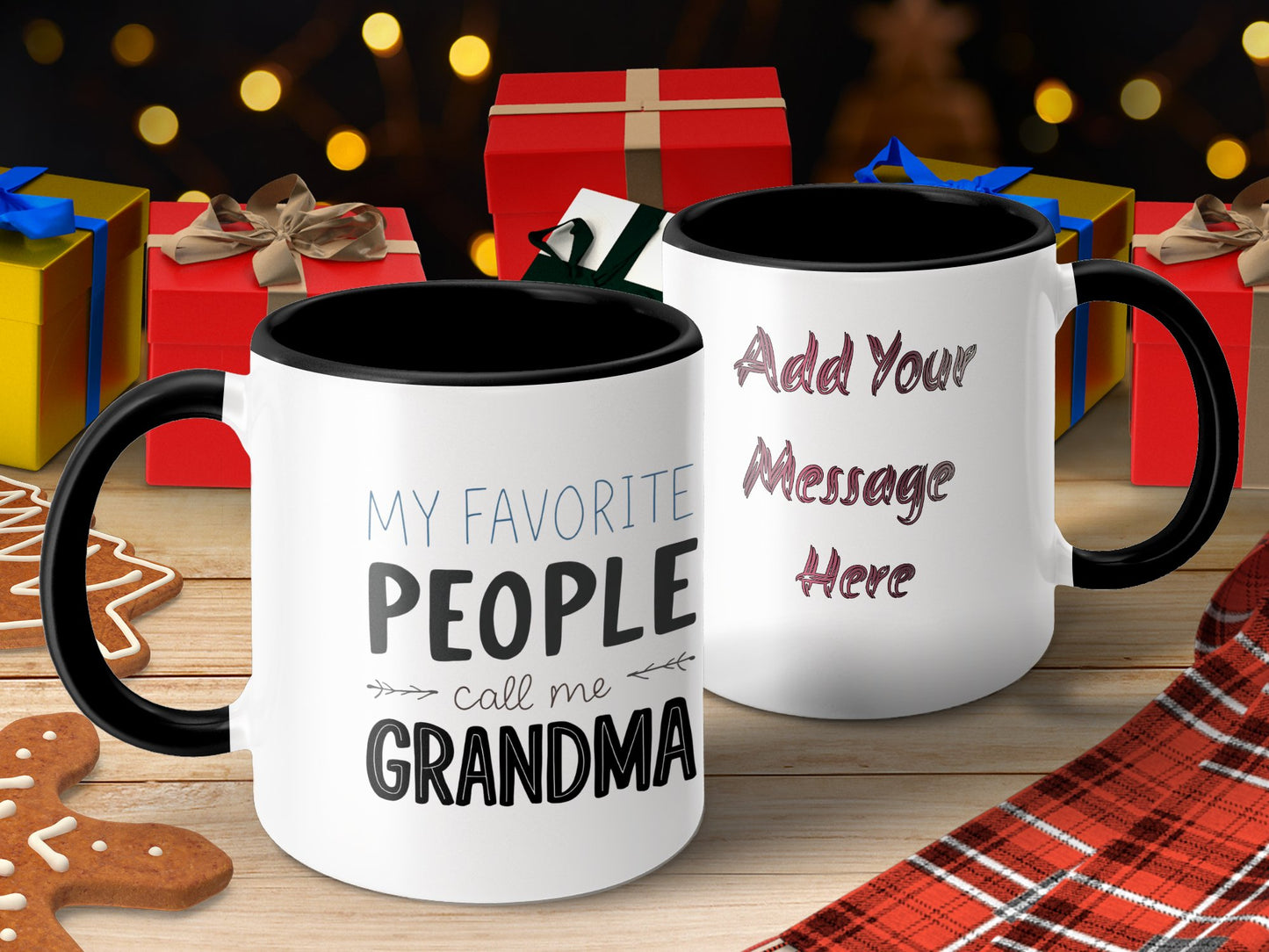 My Favorite People Call Me Grandma Message Mug product type