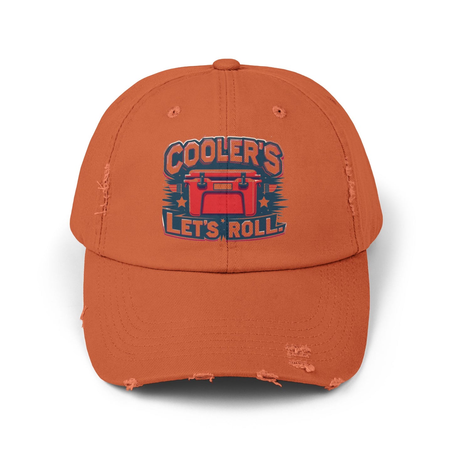 Cooler’s Let’s Roll Distressed Cap - Unisex Casual Headwear for Outdoor Adventures