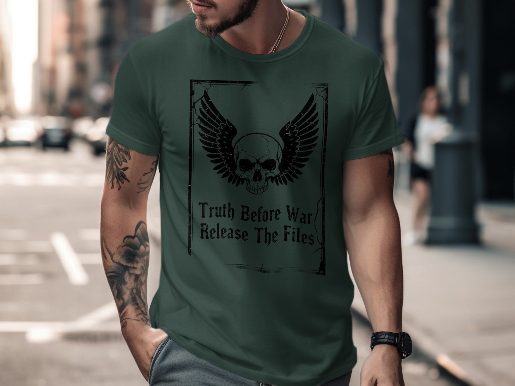 Truth Before War Release The Files Graphic T-Shirt