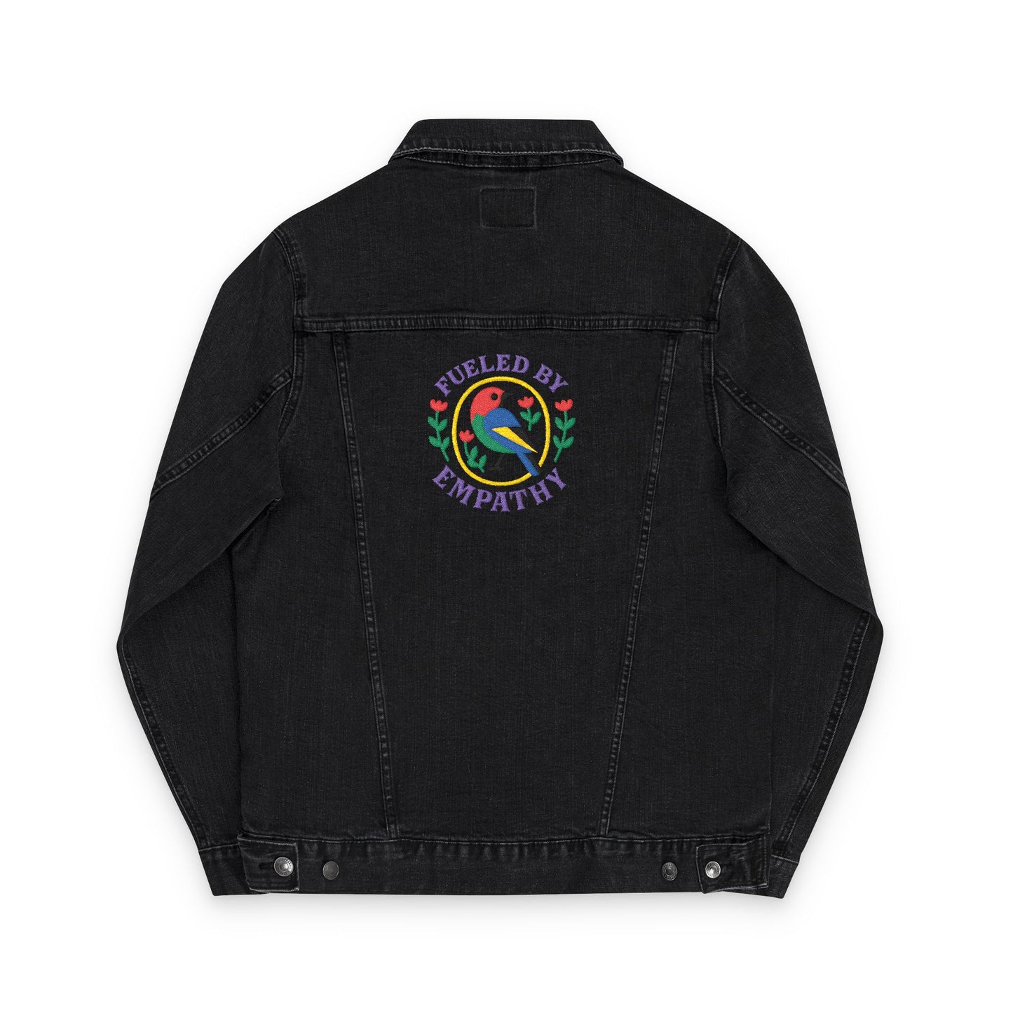 Embroidered Unisex Denim Jacket - Express Yourself with Unique Stitching, Casual Streetwear, Summer Festivals, Gifts for Trendsetters, [...]