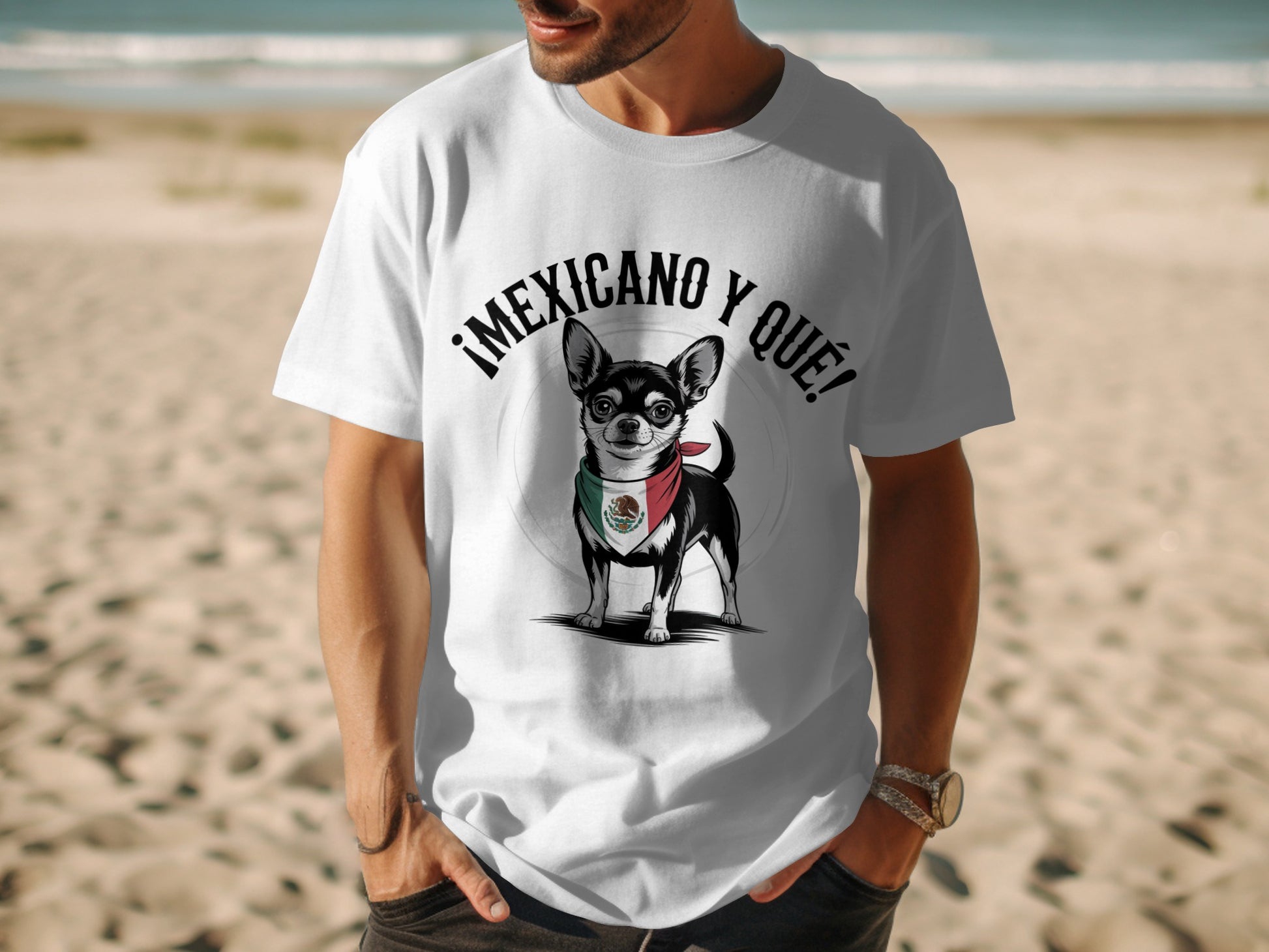 Mexican Chihuahua Print T Shirt ¡MEXICANO Y QUÉ product