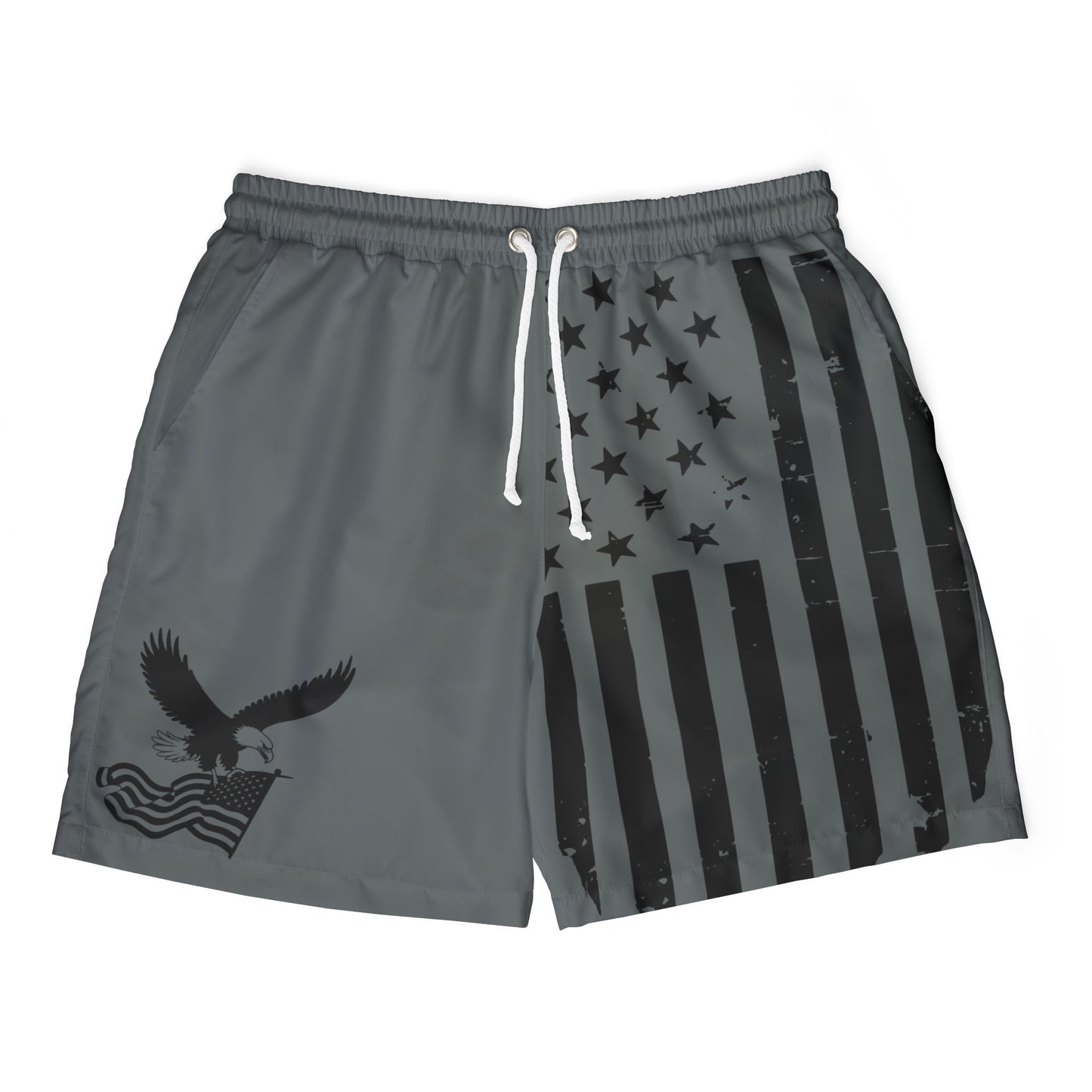 Patriotic Swim Shorts, 4th of July Swimwear, Unisex Beach Shorts, Fireworks Swim Trunks, Summer Pool Wear, Holiday Swim Attire