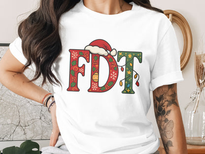 Festive FDT Graphic Tee for the Holiday Season
