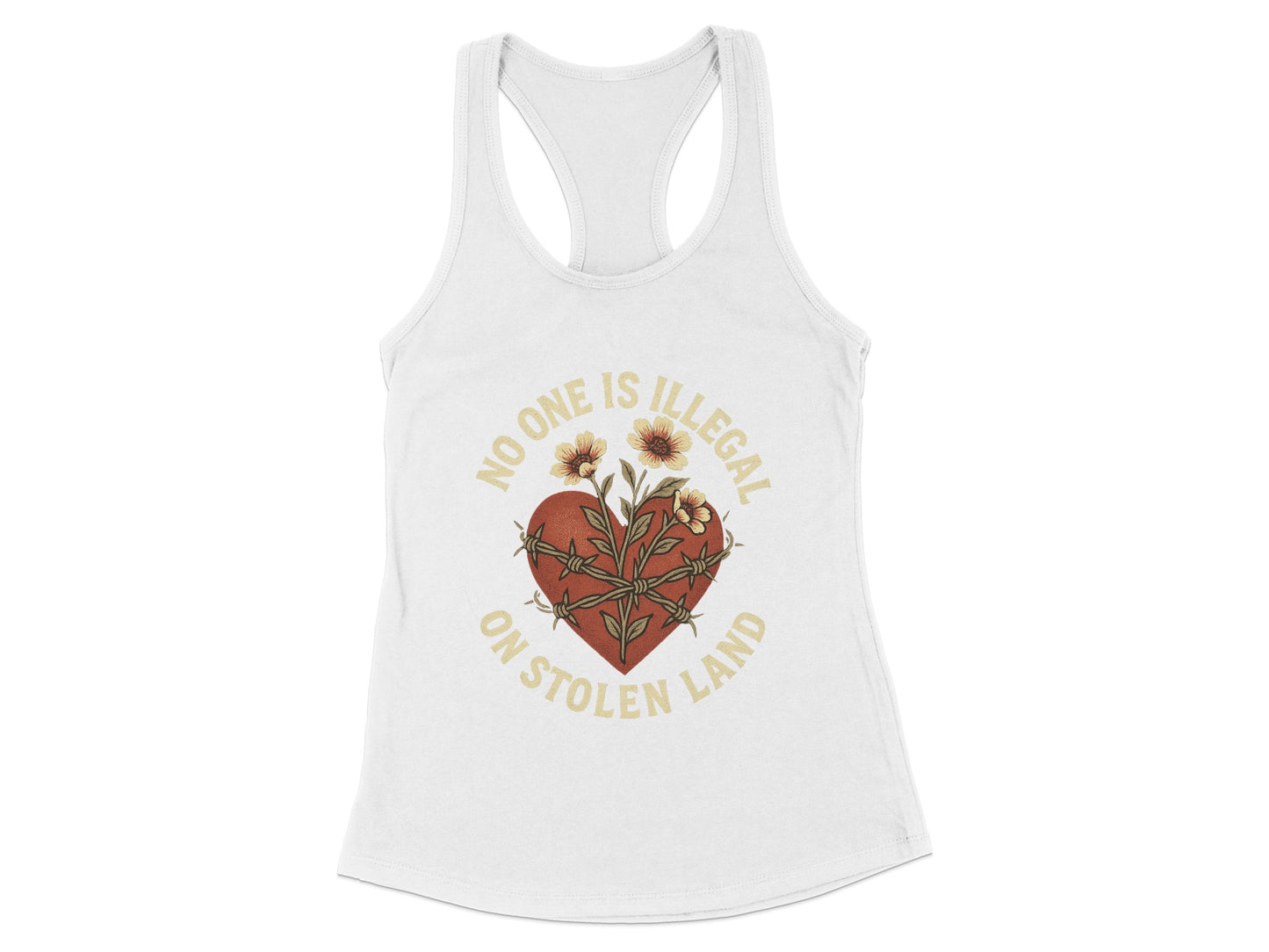 No One Is Illegal On Stolen Land Tank Top