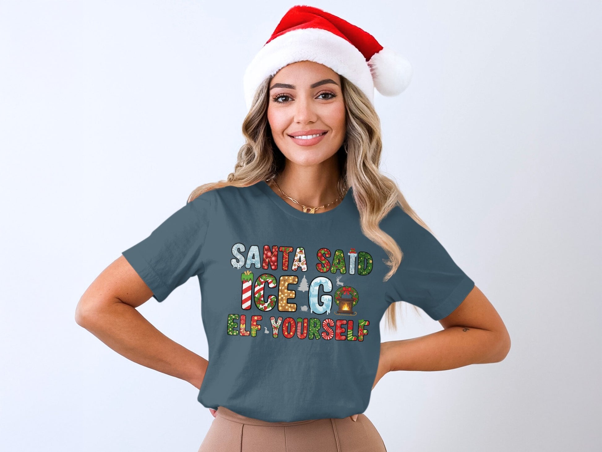 Santa Said Ice Elf Yourself Holiday Shirt