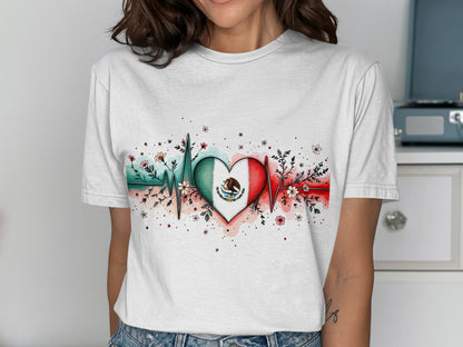 Heartbeat Mexican Pride Graphic Tee product type