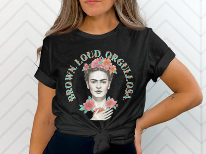 Brown Loud Orgullosa Black T-Shirt