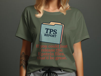 TPS Report Release Epstein Files Graphic T-Shirt product