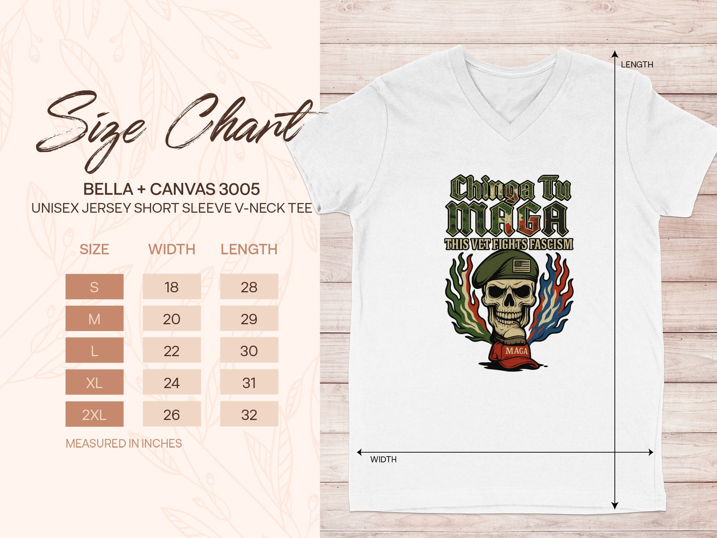 Chinga Tu MAGA This Very Lite Fascism V-Neck Tee product