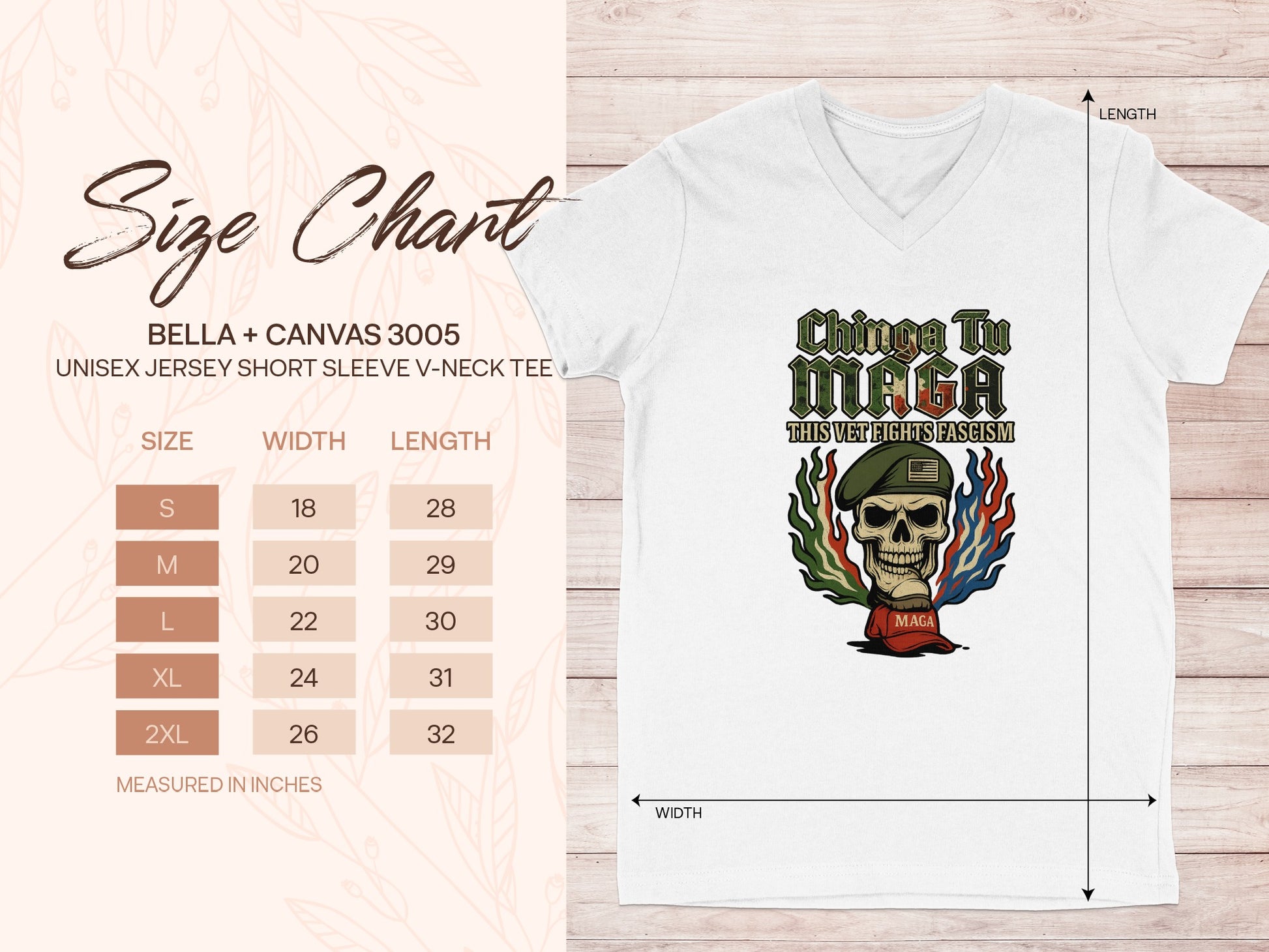 Chinga Tu MAGA This Very Lite Fascism V-Neck Tee product