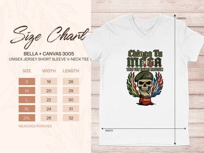 Chinga Tu MAGA This Very Lite Fascism V-Neck Tee product