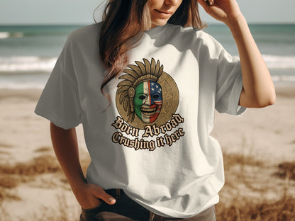 Born Abroad Crushing It Here Graphic T-Shirt product