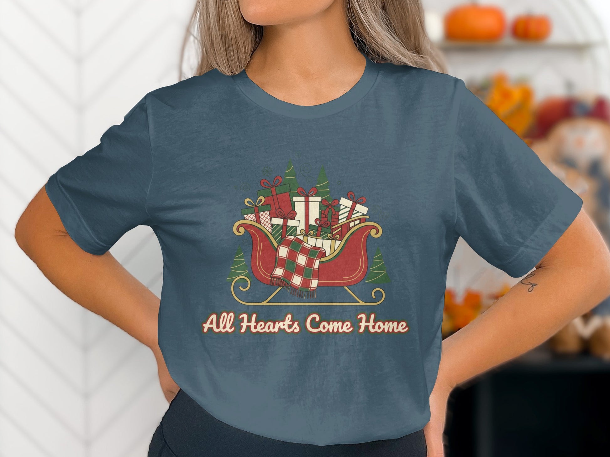 All Hearts Come Home Sleigh T-Shirt