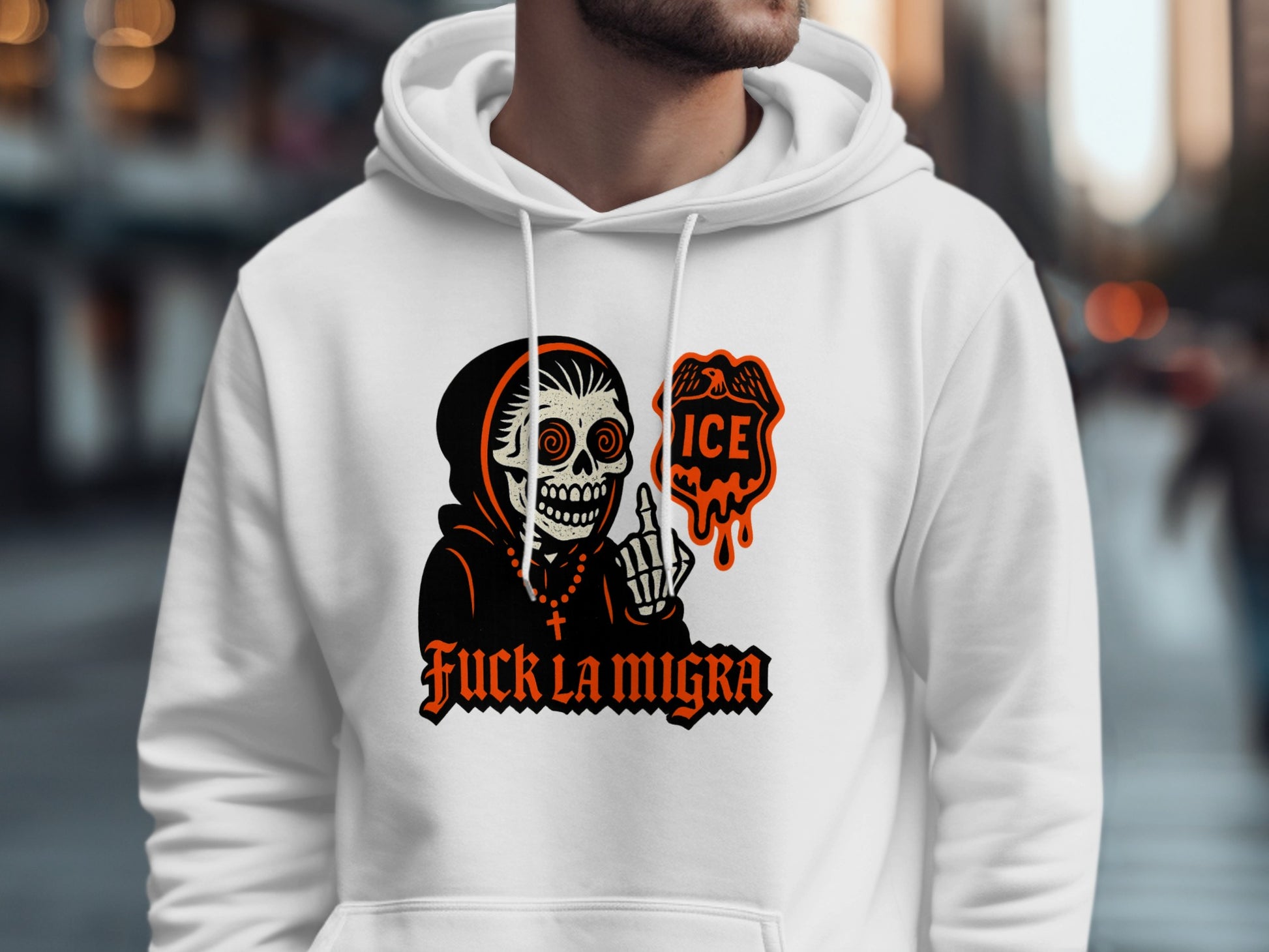 Fuck La Migra ICE Skeleton Hoodie product