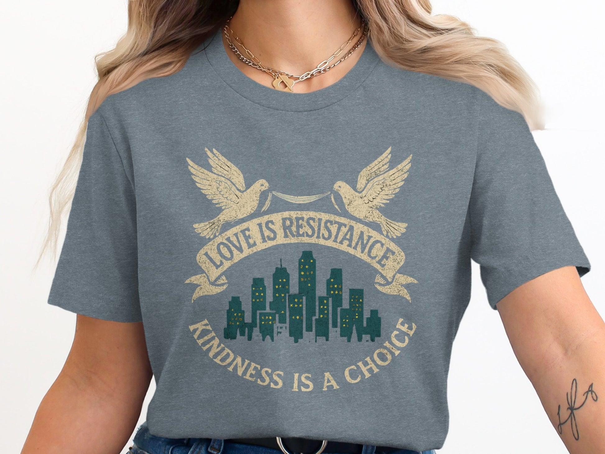 Love is Resistance Kindness is a Choice t-shirt product