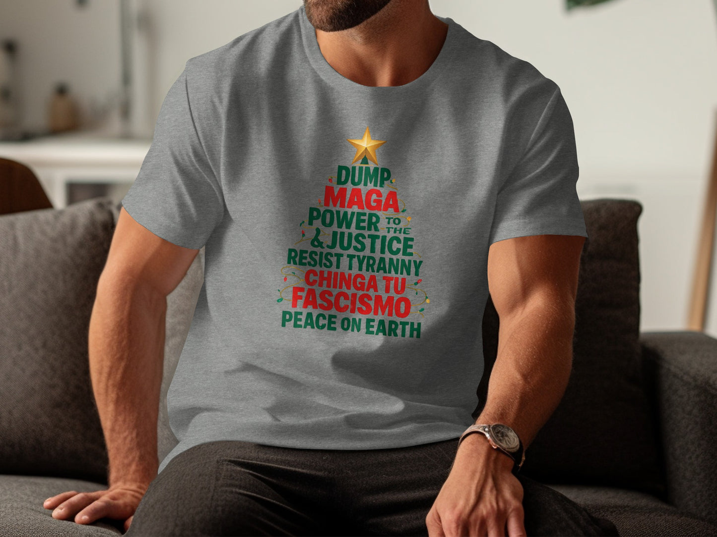 Dump MAGA Power to Justice Resist Tyranny Peace T-Shirt