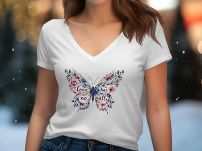 Love Has No Walls Butterfly Print Shirt product type