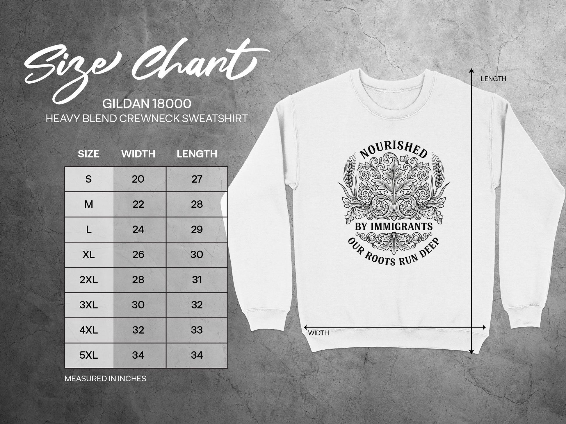 Nourished By Immigrants Heavy Blend Sweatshirt
