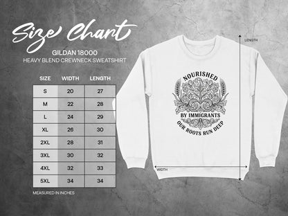 Nourished By Immigrants Heavy Blend Sweatshirt
