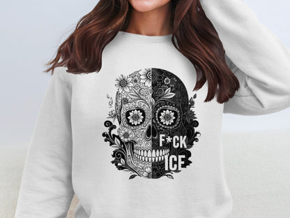 Floral Skull Graphic Long Sleeve Top product type