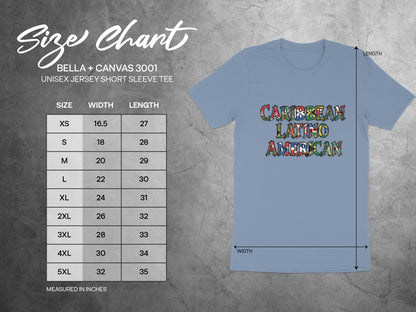 Caribbean Latino American Unisex Jersey Short Sleeve Tee