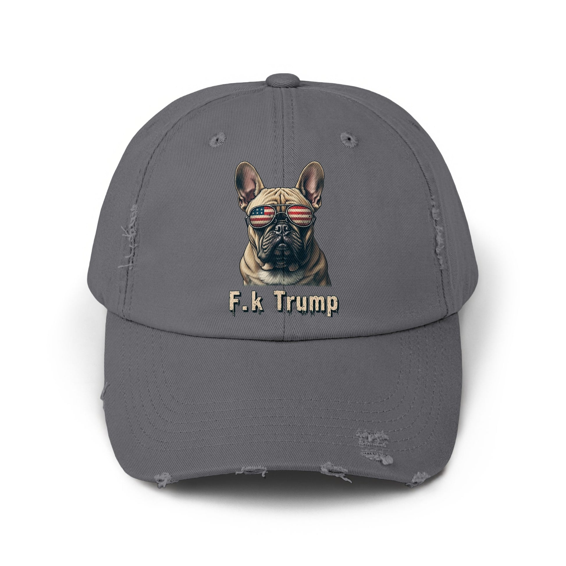 F.k Trump French Bulldog Embroidered Grey Hat product
