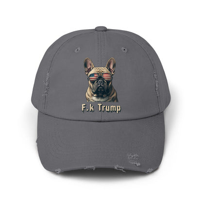 F.k Trump French Bulldog Embroidered Grey Hat product