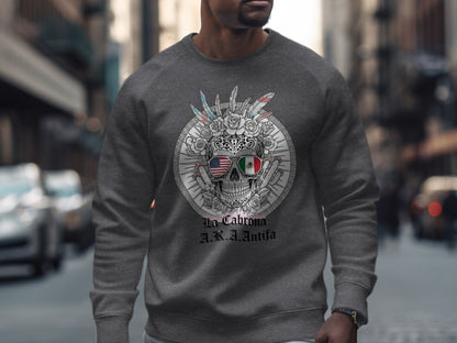 La Cabrona A.K.A Antifa Skull Cool Sweatshirt