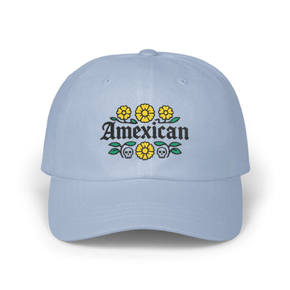 Amexican Floral Skull Design Blue Cap product