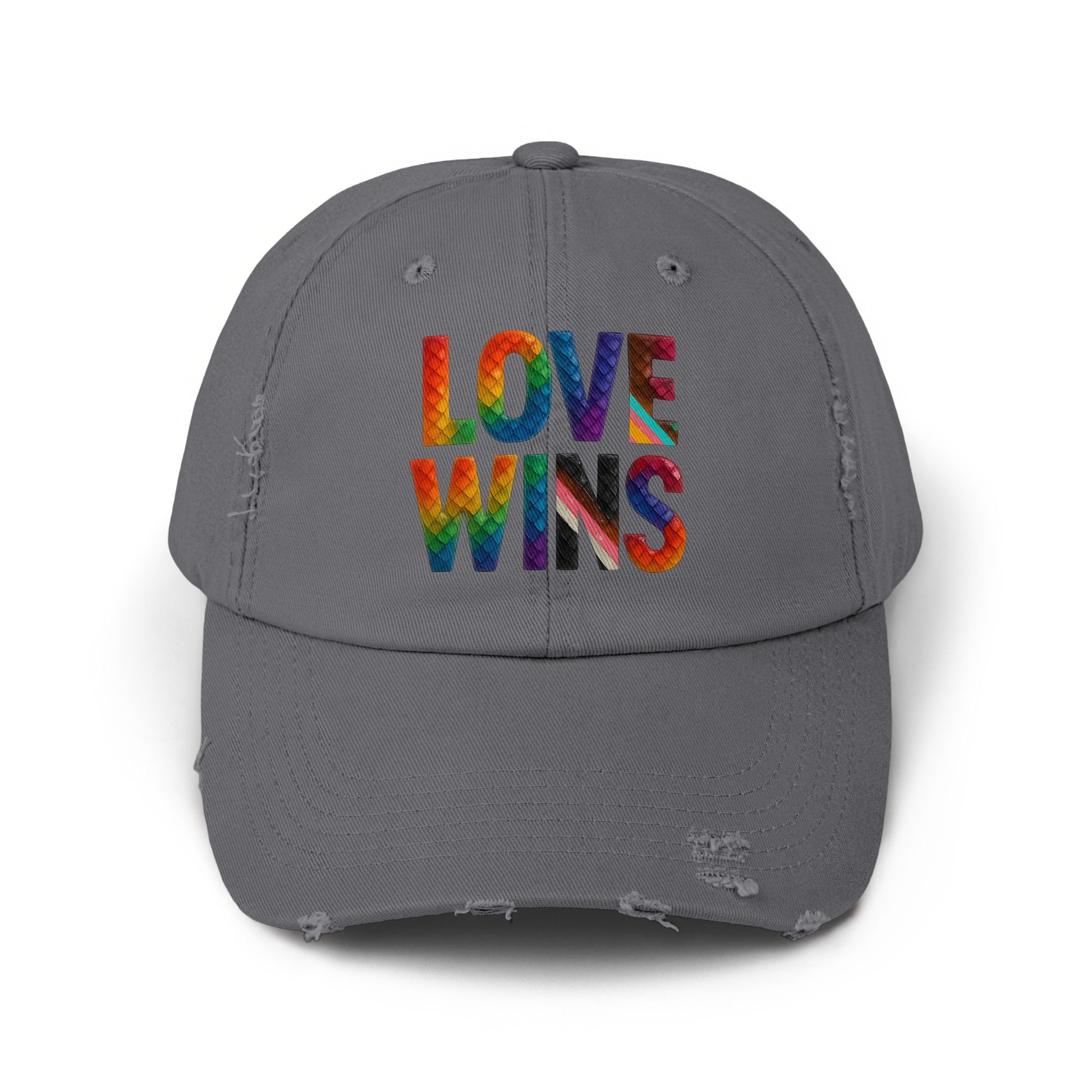 Love Wins Rainbow Embroidered Baseball Cap product type