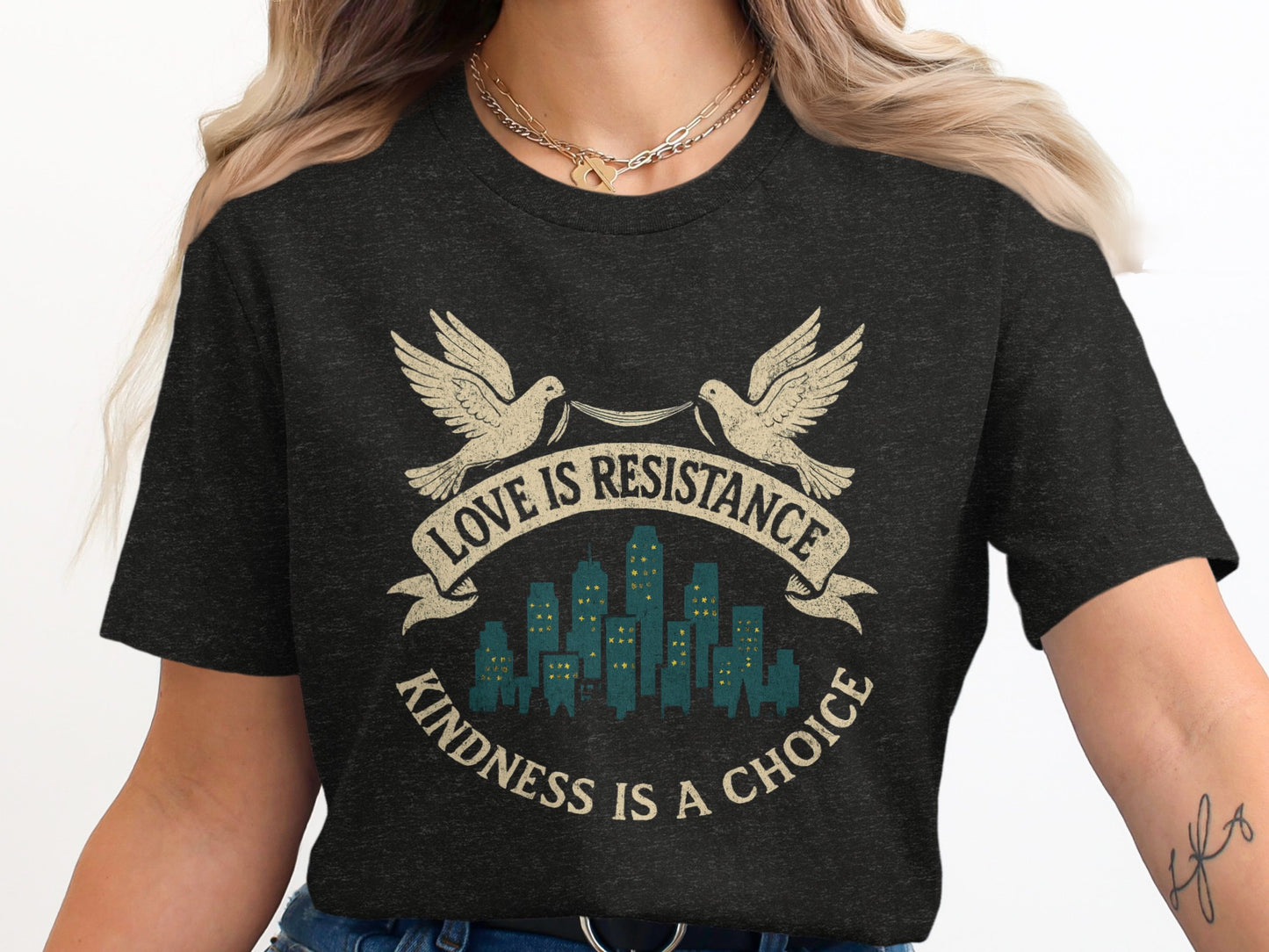 Love is Resistance Kindness is a Choice T-shirt