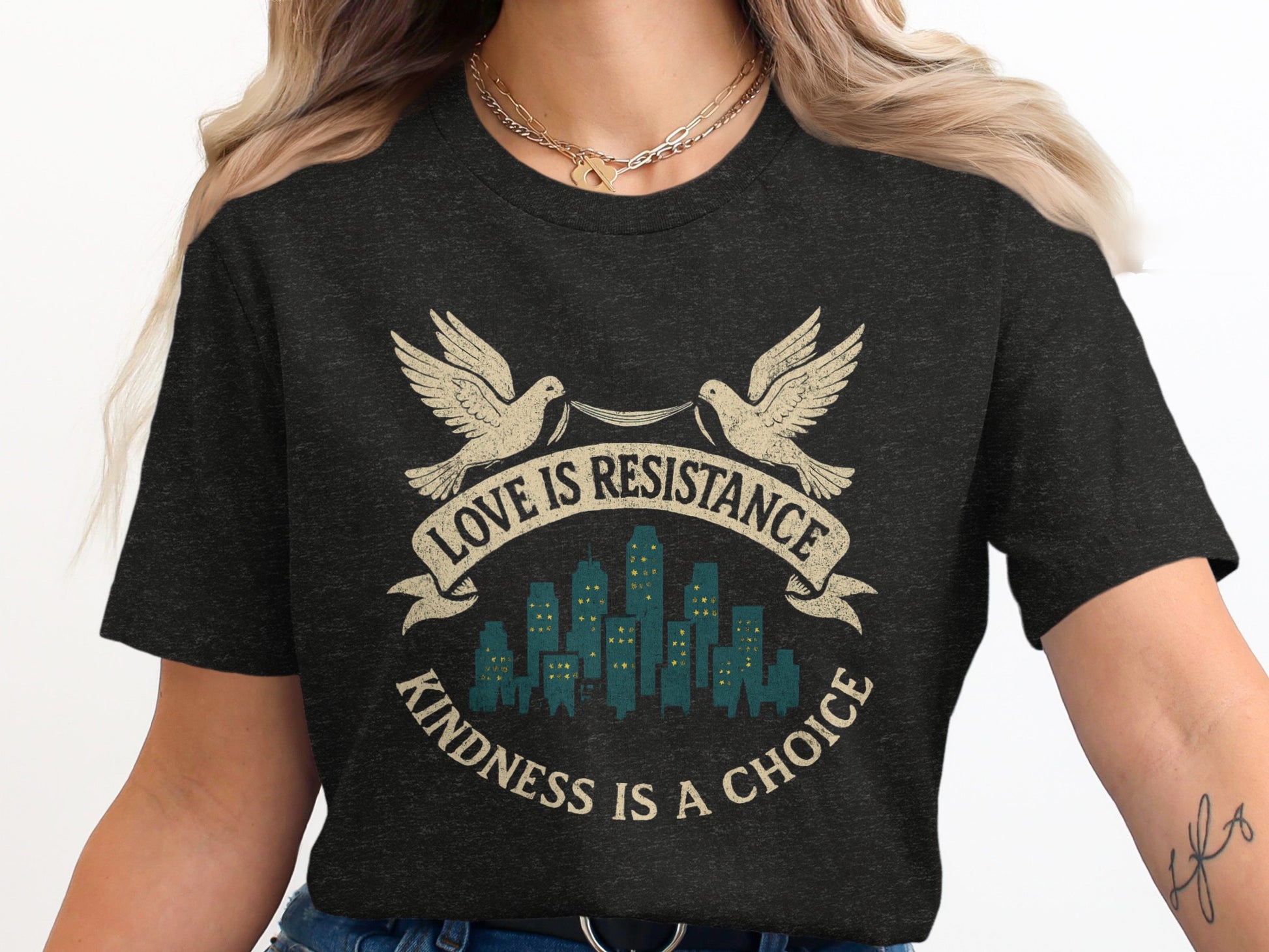 Love is Resistance Kindness is a Choice T-shirt