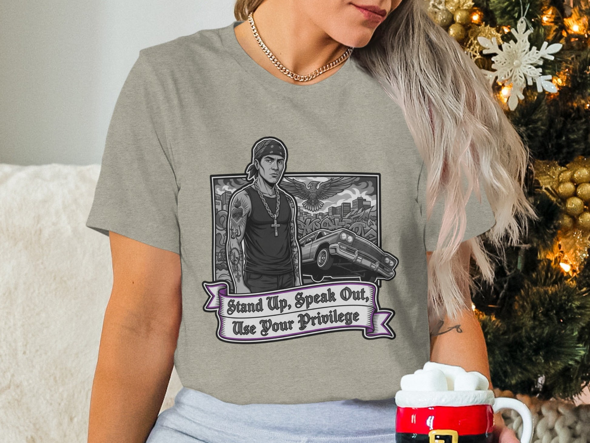 Stand Up Speak Out Use Your Privilege Graphic Tee