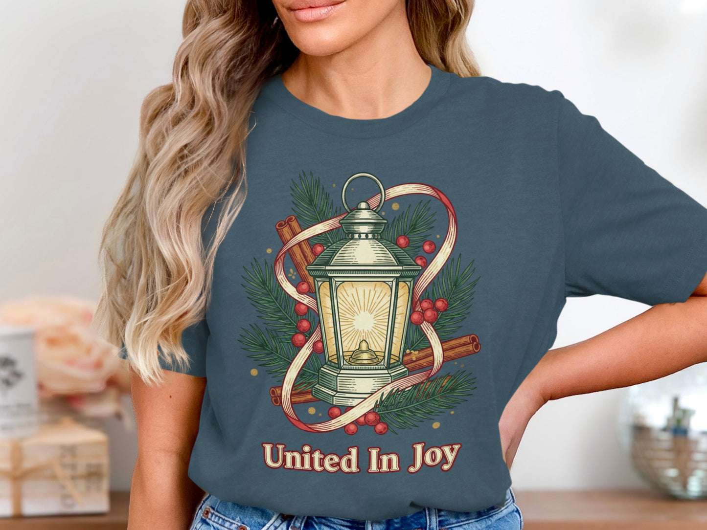 United In Joy Lantern with Berries Graphic Tee